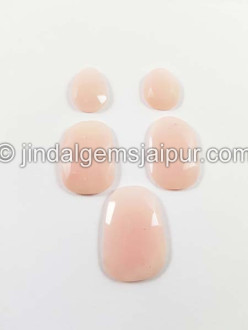 Pink Opal Rose Cut Slices